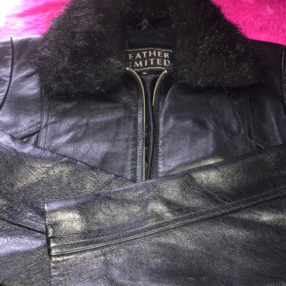 Leather Limited black women’s jacket - Picture 4 of 6